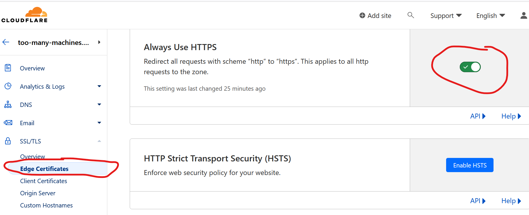 Cloudflare HTTPS setup